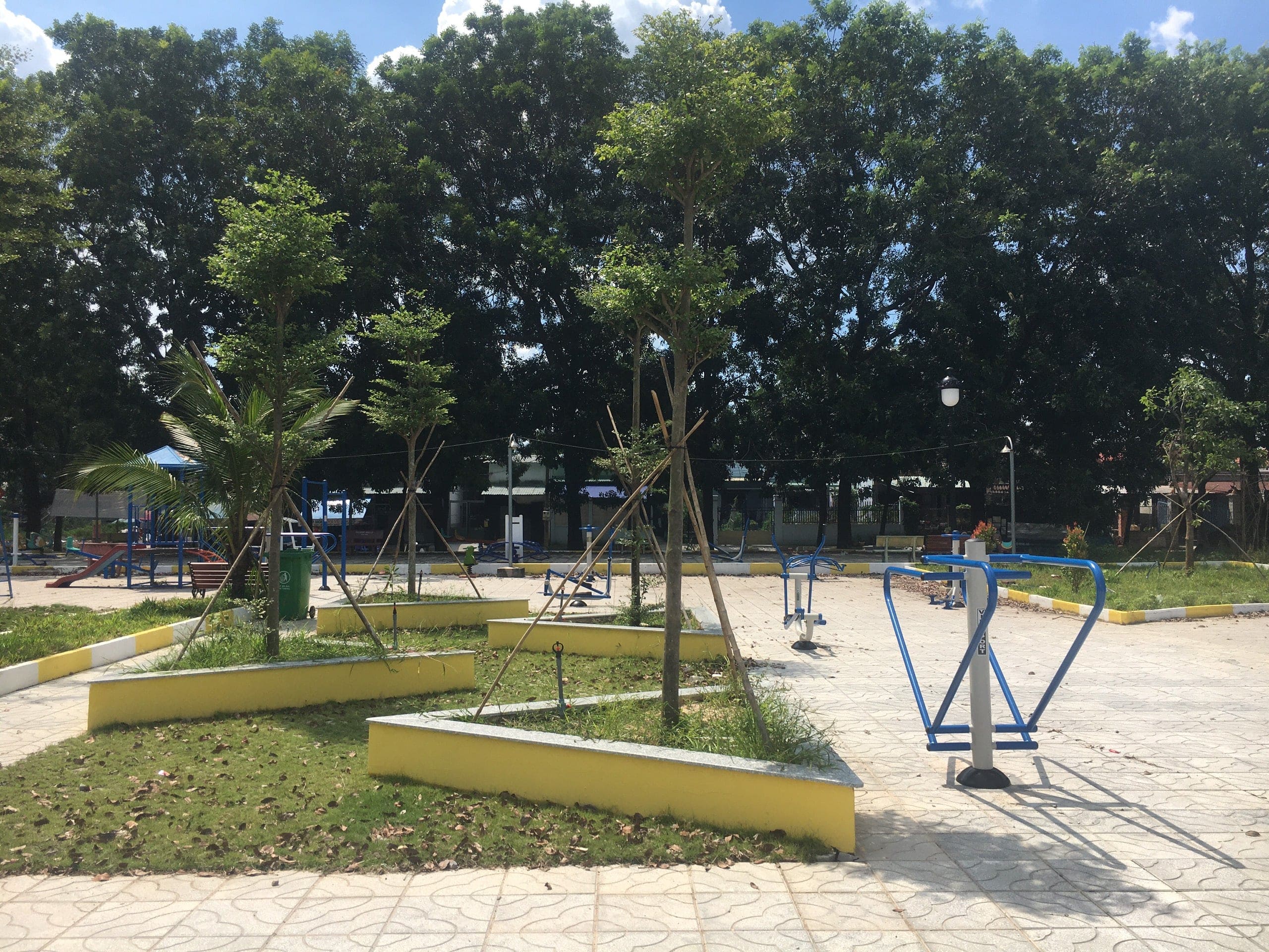 gợi ý lắp đặt dụng cụ tập thể dục tại công viên