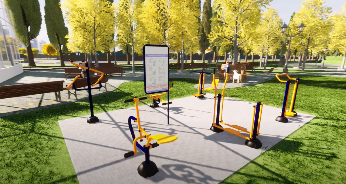 máy tập thể dục khu dân cư