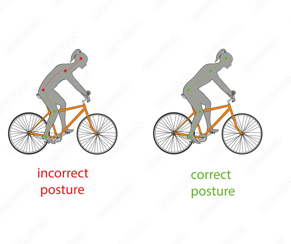 tư thế đạp xe đúng