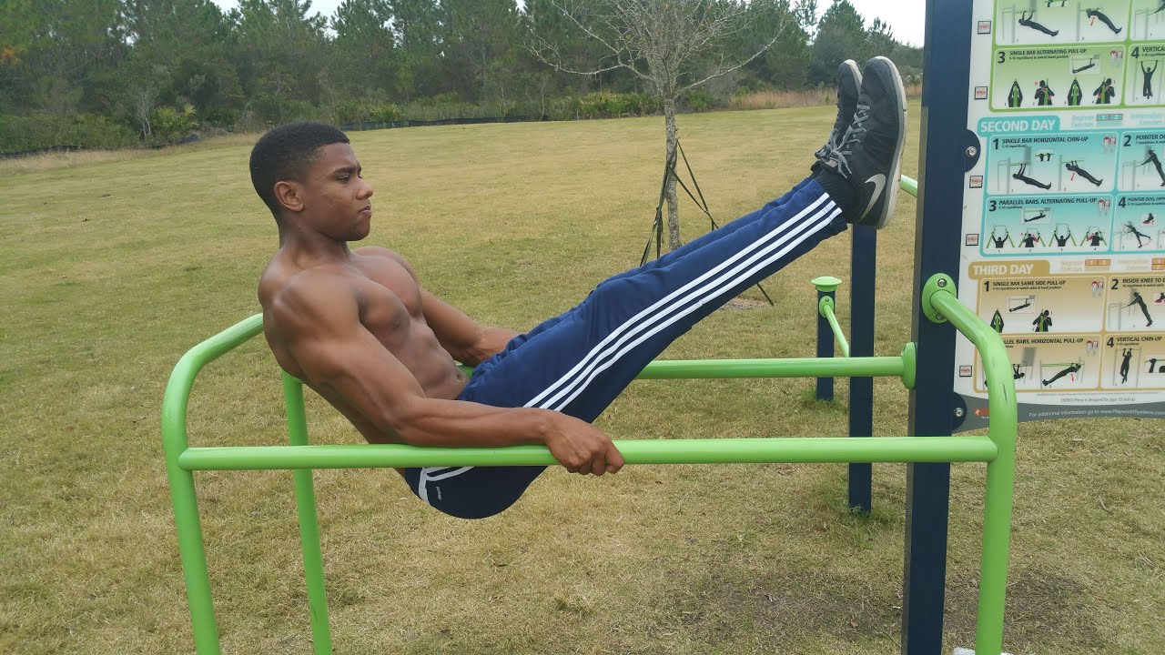 tổng hợp các bài tập với xà kép ngoài trời