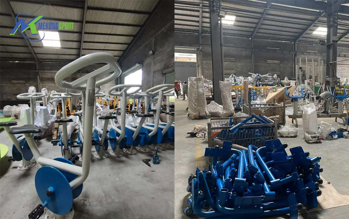 dụng cụ tập đạp xe ngoài trời