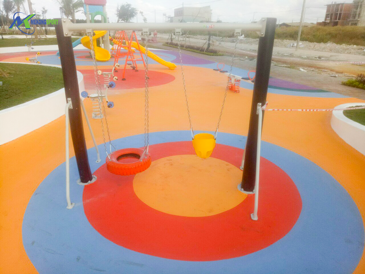 Bình Phước: Dự Án Phúc Hưng Golden Hoàn Thiện Tiện Ích Khu Vui Chơi Trẻ Em Cho Cư Dân 6 QRZT cum tro choi tre em%2012