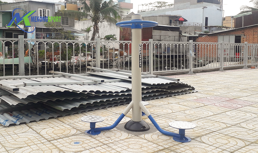 Thành Phố Hồ Chí Minh: Hoàn Thành Công Trình Máy Tập Thể Thao Ngoài Trời Tại Phường Tân Quy Quận 7 4 stkM thiet bi the thao ngoai troi%205