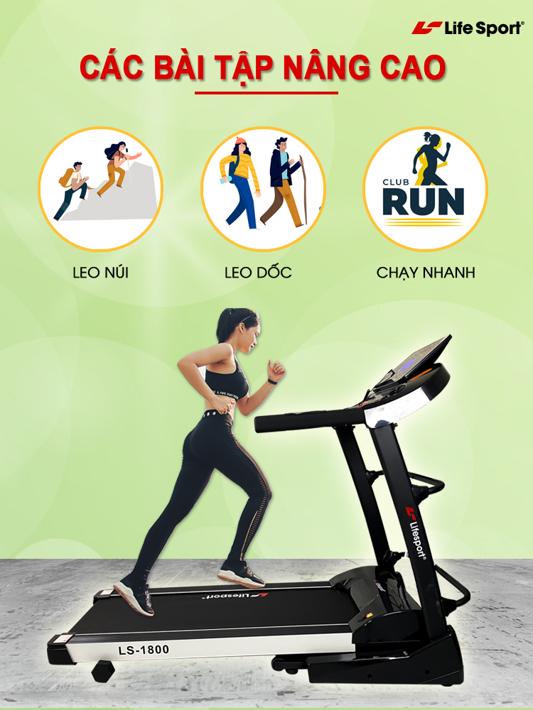 may chay bo lifesport ls 1800 03