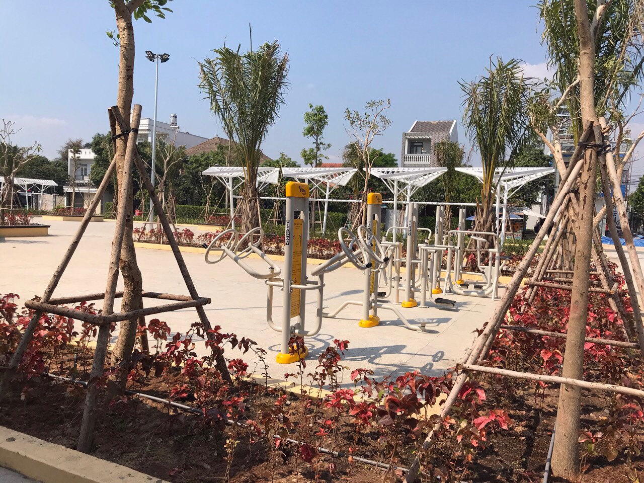 các máy tập công viên trụ đôi